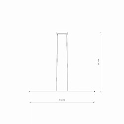 Avis Nowodvorski Lighting Suspension LED îlot/bar 150 cm 24W noire Nowodvorski