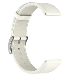 Acheter INF Bracelet de montre en cuir véritable pour Samsung Watch 4 5 6 7 White