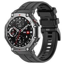 Avis INF Bracelet de montre en silicone à boucle épaisse pour Amazfit T-Rex 2/3 - Noir