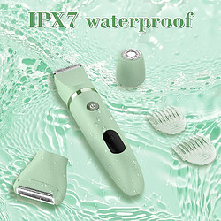 Acheter Épilateur RFC-2018 Femmes Rasoir HATTEKER Tondeuse Poils Visage 3-en-1 Wet&Dry Vert