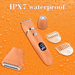 Acheter Épilateur RFC-2018 Femmes Rasoir HATTEKER Tondeuse Poils Visage 3-en-1 Wet&Dry Orange