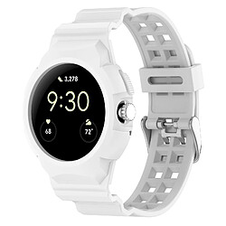 Avis INF Bracelet de montre en TPU intégré antichoc pour Google Pixel Watch 1/2 White