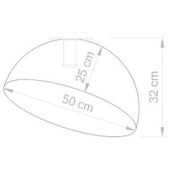 Acheter Sigma Lighting Plafonnier dôme blanc/or 50 cm Sfera E27 Sigma 15W