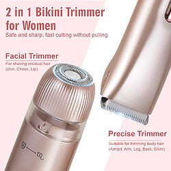 Acheter Épilateur TMQ-4 2-en-1 HATTEKER Pour Femmes, Tondeuse Pour Visage,Wet&Dry