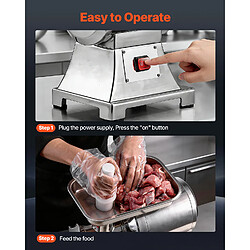 Acheter VEVOR Hachoir à Viande Électrique Professionnel Capacité 4,2 kg/min Boucherie