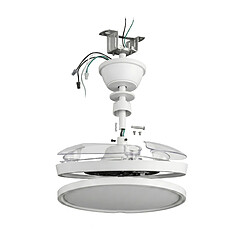 Avis Autres Temps Ventilateur plafond LED Yatek Mia blanc moteur DC pales retractables