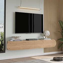 Avis Hanah Home Meuble TV en bois - 180 x 31 x 29 cm - Beige