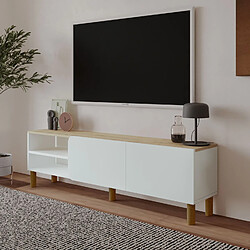 Acheter Hanah Home Meuble TV en bois - 150 x 31 x 48 cm - Blanc