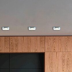 Acheter Spot encastré carré chrome verre GU10 35W Eko-Light