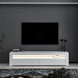 Acheter Hanah Home Meuble TV en bois - 150 x 36 x 46 cm - Blanc