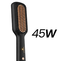 Avizar Brosse Lissante Chauffante 45W pour un Lissage Rapide Anti-brûlure Noir / Or pas cher