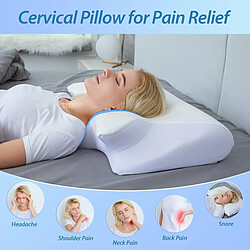 INF Oreiller Papillon en Mousse à Mémoire de Forme - Soutien Orthopédique pour la Nuque, Idéal pas cher