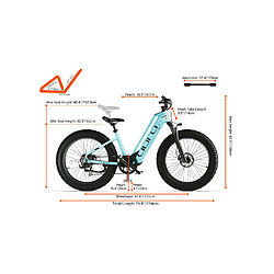 Vélo électrique Autonomie 96km Batterie 52V15Ah Shimano 7 vitesses Freins hydrauliques pas cher