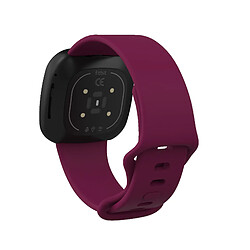 Avis INF Bracelet en silicone Fitbit Versa 3/Fitbit Sense Bordeaux (S)