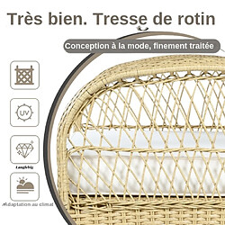 Acheter ByteLike Ensemble de balcon 3 pièces en rotin