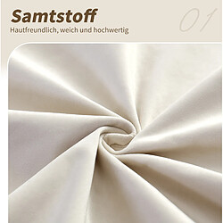 STILVORA Lit coffre 180/200 cm beige en velours avec tête de lit rembourrée pas cher
