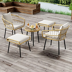 Ensemble table & chaises