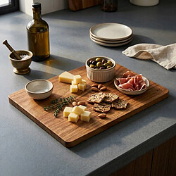 Sabatier Trompette Origin - Planche à découper 39x28x1.5cm et Couteau de chef 25cm pas cher