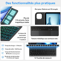Avis VANWIN Clavier Pour iPad Air 11"(M2 2024)/(M3 2025)iPad Pro 11"4/3/2/1th iPad Air 10.9" 5/4th
