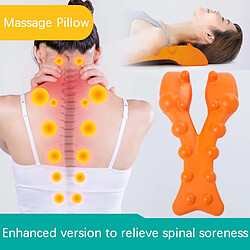 Acheter INF Oreiller de massage EVA 3 - Support cervical orange pour acupression et relaxation des épa
