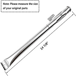 Avis INF Lot de 4 tubes de brûleur en acier inoxydable argent, pièces de remplacement compatibles a