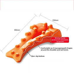 Avis INF Oreiller de massage EVA 3 - Support cervical orange pour acupression et relaxation des épa