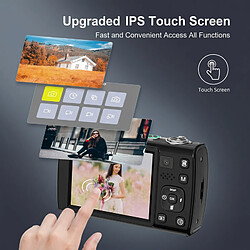 VURAHOME Appareil Photo Numérique 5K 64MP Zoom Optique 5X 2 batteries DC408X pas cher