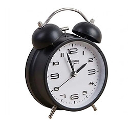 Avis Avizar Réveil de Table 12cm pour Chambre Format Rond Double Cloche Élégant Noir