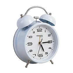 Avis Avizar Réveil de Table 12cm pour Chambre Format Rond Double Cloche Élégant Blanc