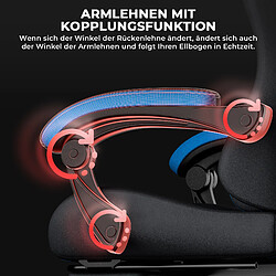 Acheter DZMDIP Fauteuil gaming ergonomique avec repose-pieds et dossier inclinablee, noir et bleu