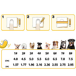 INF Ensemble de 4 Chaussures Réfléchissantes Imperméables pour Chien - Bottines de Protection pas cher
