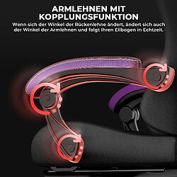 Avis DZMDIP Fauteuil gaming ergonomique avec repose-pieds et dossier inclinable, noir et violet