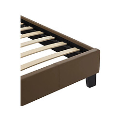 Acheter Habitat Et Jardin Lit LED [ ]Maria[ ] - 140 x 190 cm - Taupe