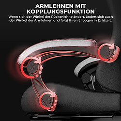 Acheter DZMDIP Fauteuil gaming ergonomique avec repose-pieds et dossier inclinable, noir et blanc