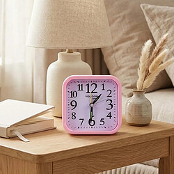 Acheter Avizar Réveil Analogique pour Chambre avec Fonction d'Alarme et Éclairage Rose