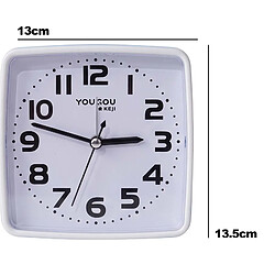 Avizar Réveil de Table 13cm pour Chambre Affichage de l'Heure Clair et Précis Bleu pas cher