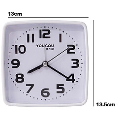 Avizar Réveil de Table 13cm pour Chambre Affichage de l'Heure Clair et Précis Blanc pas cher