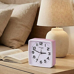 Acheter Avizar Réveil de Table 13cm pour Chambre Affichage de l'Heure Clair et Précis Rose