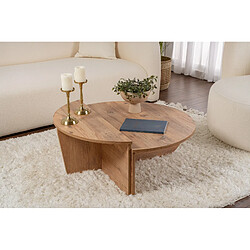Avis Hanah Home Table basse en bois - 90 x 60 x 30 cm - Pin atlantique