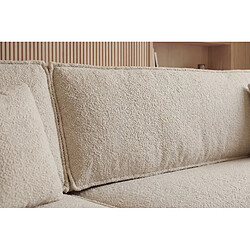 Acheter Casanova Canapé d'angle convertible tissu bouclette Beige