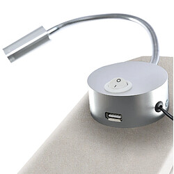 Lit Coffre Double Modenvie 140x200 cm avec LED et USB Beige pas cher