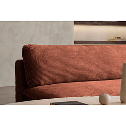 Acheter Casanova Canapé droit convertible velours côtelé Terracotta