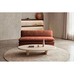 Avis Casanova Canapé droit convertible velours côtelé Terracotta