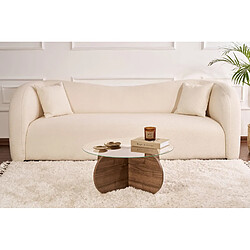 Avis Hanah Home Table basse en bois - 75 x 75 x 35 cm - NoyerTransparent