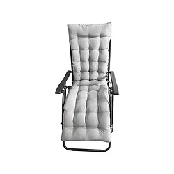 Acheter Habitat Et Jardin Lot de 2 fauteuils de jardin inclinable zéro gravité avec coussin matelassé Sintra - Gris