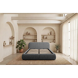 Acheter Casanova Lit coffre tissu chenille Gris 160x200cm