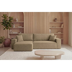 Avis Casanova Canapé d'angle convertible tissu bouclette Café