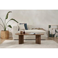 Avis Hanah Home Table basse en bois - 60 x 119 x 40 cm - Noyer