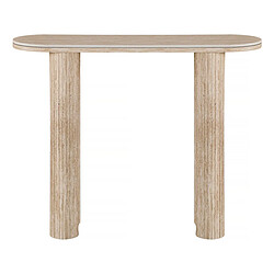 Acheter Habitat Et Jardin Table console travertin en céramique [ ]Alba[ ] - 100 x 30 x 80 cm - Marron