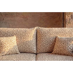 Acheter Casanova Canapé droit convertible tissu imprimé animalier 3 places Beige